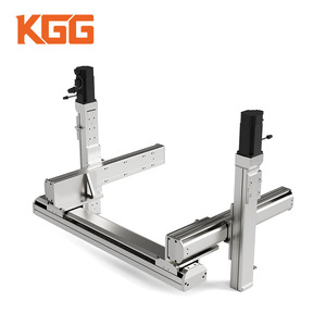 Plataforma de movimiento de tres ejes KGG, mesa deslizante XYZ de doble accionamiento, perfil de aluminio tipo D, componente industrial - Product Image 5