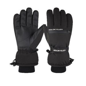 Golokyejoy Ski <b>Gloves</b> Black Waterproof <b>Touchscreen</b> Unisex Winter Outdoor - Product Image 1