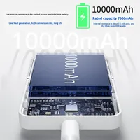 Batterie SSS haut de gamme 25W certifiée MPP, charge sans fil 10000mAh, batterie à semi-conducteurs sécurisée, PD 30W, câble intégré, power bank
