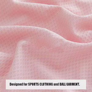 Tissu de sport en maille jacquard extensible 4 directions, 150g, 100% polyester, séchage rapide, structure nid d'abeille 4 sections, effet rafraîchissant - Product Image 4