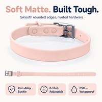 Collare per Animali Domestici Impermeabile in Silicone, Personalizzabile con Nome, Charm 3D Scorrevole per Cani e Gatti, Collare Morbido Opaco Confortevole, Scelta Multicolore