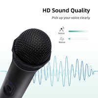 Honcam 2.4G kablosuz mikrofon için profesyonel PS5 Xbox One için 25ms düşük gecikme oyun mikrofon Nintendo anahtarı için OLED KTV / PC