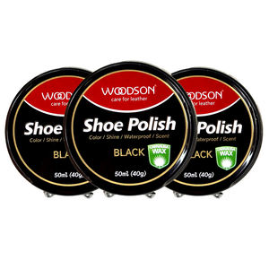 50ml Venta al por mayor de lata de metal Neutral Brown Black Color Producto de cuidado de cuero Crema de brillo instantáneo Zapato Bálsamo Cera Zapato Polaco - Product Image 3