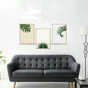 Mobili soggiorno comodo schienale Design in legno grigio nuovo divano con cuscini - Product Image 6