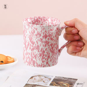 Percikan Kustom Cangkir Kopi Speker Cangkir Kopi Porselen Percikan Tinta Cangkir Kopi Keramik Mug Bintik - Product Image 2