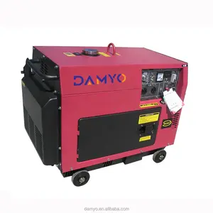 6.5kw 6500kw 6.5kva air-cooled single cylinder silent type diesel generator welding machine