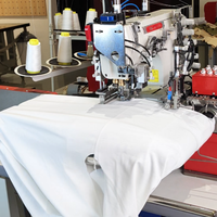 Machine à coudre automatique VMA à prix avantageux pour ourlets de t-shirts avec réglage de la taille pour la fabrication de vêtements