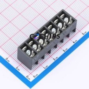 980-S/07 Barrier Terminal Block Through hole Component (THT),P=6.35mm Connector 6.35mm 1x7P Straight Pin 7P - Product Image 2