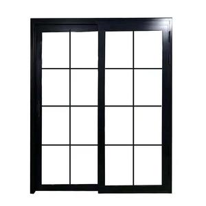 PT |   <span class=keywords><strong>Porte</strong></span> coulissante moderne en alliage d'aluminium à double <span class=keywords><strong>action</strong></span>, verre trempé, insonorisée, certifiée Energy Star pour salle de bain et chambre à coucher, CE - Product Image 1