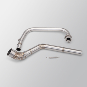 Tubo de escape para motocicleta <span class=keywords><strong>NS200</strong></span> Bajaj Pulsar <span class=keywords><strong>NS200</strong></span>, tubo intermedio de acero inoxidable de 51 mm con codo - Product Image 4
