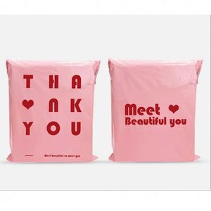 Bolsas de Envío Ecológicas Personalizadas de Poliéster Reciclado, Color Rosa Mate, 10x13, Pequeñas, Biodegradables, para Paquetería - Product Image 3