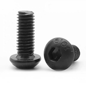 Semi Round Head Hex Socket Screws Metric ISO7380 Grade 10.9 Carbon Steel Construction Industry Use - Product Image 2