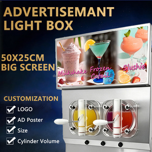 Machine à slush commerciale à 3 têtes, machine à slushie professionnelle, machine à boissons glacées, machine à slush italienne margarita, certifiée ETL CE - Product Image 2