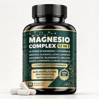 Capsules de magnésium complexe 12-en-1 à marque privée, magnésium à absorption élevée avec supplément de complexe de vitamines B