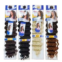 Vente en gros de mèches de cheveux bruts italiens tissés profondes de 22 pouces, 100g, pour perruques tressées sans nœuds style bohème, extensions synthétiques de cheveux tressés style bohème