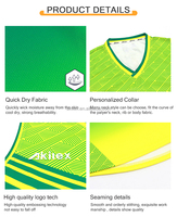 Akilex Jersey kustom celana pendek latihan olahraga tahan lama MOQ rendah seragam sejuk teknik sublimasi daur ulang