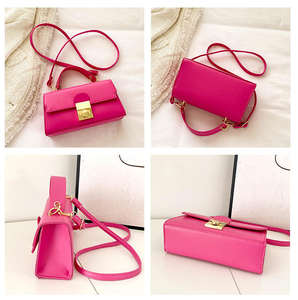 Nuevo bolso bandolera de lujo para mujer con cierre de botón de PU estilo retro, bolso de hombro portátil. - Product Image 3