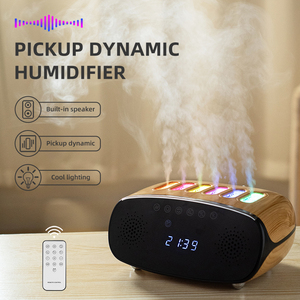 Nuevo diseño de grano de madera Altavoz de diente azul Reproductor de música Difusor de aroma de aceite esencial con temporizador y luces 7led - Product Image 5