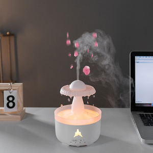 Nouveau design, diffuseur d'huiles essentielles en plastique en forme de goutte d'eau, purificateur d'air, humidificateur d'aromathérapie, grande capacité 320 ml, tactile - Product Image 1