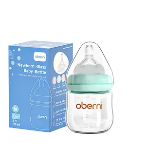 120ml 150ml Glass material cute cartoon nursing bottle newborn anti colic baby glass feeding milk bottle for baby