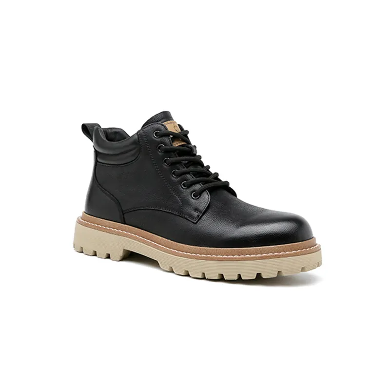 Boots High Quality Men Boot High End Lace up Office Shoes Brown Leather Boots Men For Winter