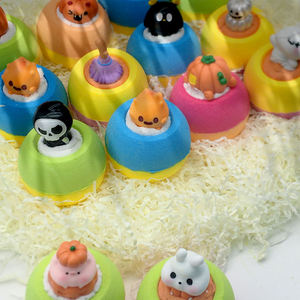 Halloween diable sorcière hydratant relaxant bain moussant bombe ensemble SPA bain effervescents crâne bombes de bain - Product Image 2