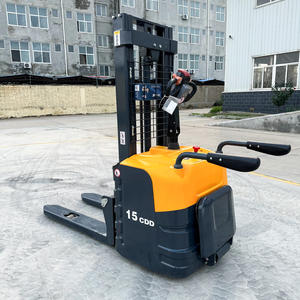 รถยกพาเลทไฟฟ้า 1.5 ตัน พร้อมแบตเตอรี่ตะกั่วกรด |   เครื่องจัดเรียงสินค้าในคลังสินค้าที่มีประสิทธิภาพสำหรับพื้นที่ขรุขระ - Product Image 2