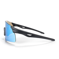 Lunettes de soleil de sport polarisées surdimensionnées avec protections latérales amovibles, protection UV400, monture TR90, revêtement anti-rayures, sangle réglable