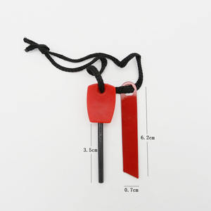 Allume-feu Portable silex Camping en plein air vie Kit d'outils de survie coloré handel d'urgence en acier allume-feu silex - Product Image 6