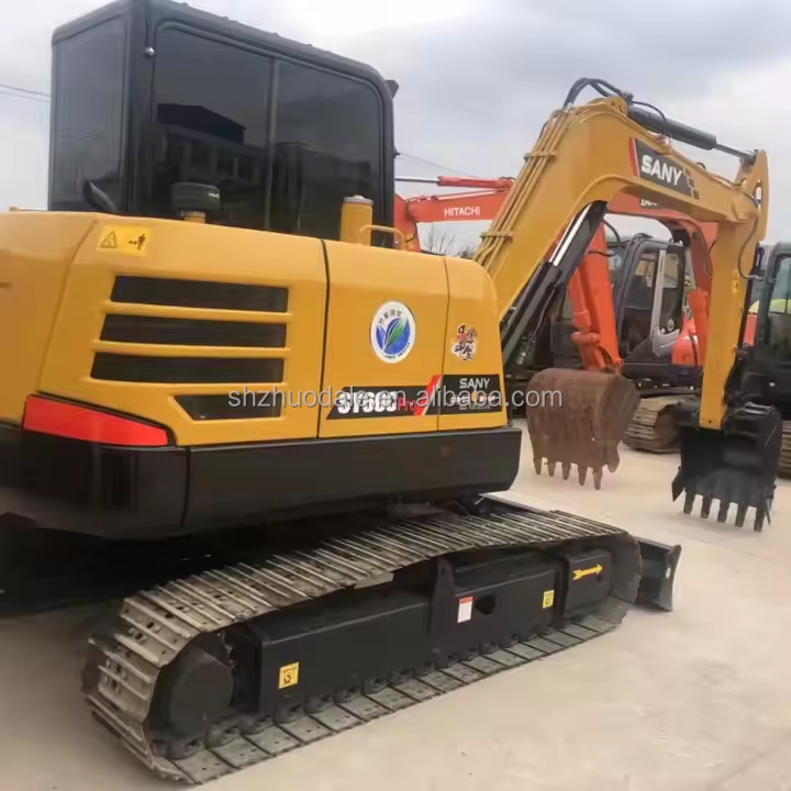 Китайский популярный бренд Sany 60C экскаватор б/у строительная техника Sany 60 малая 6-тонная б/у экскаватор