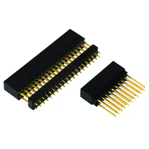 Fabrika özelleştirilmiş PIN header 1 40pin 2.54 2.0 1.27mm pitch tek çift sıra pcb konektörü smt smd pin header