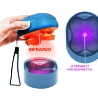 Waterproof Electric Silicone Head Scalp Massager with Timer Function