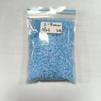 Opale synthétique de laboratoire de 2 mm à 3 mm, copeaux d'opale concassés, matière pour bijoux en résine de bois, avec couleurs.