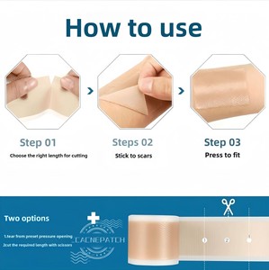 Chuancheng Meilleures ventes <span class=keywords><strong>Rouleau</strong></span> de ruban adhésif en silicone portable pour cicatrices chirurgicales, chéloïdes, hypertrophiques et rides - Product Image 4