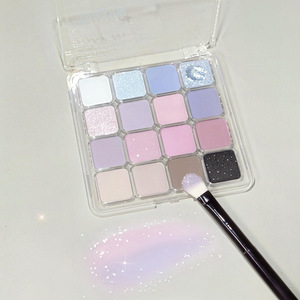 Nueva <span class=keywords><strong>Paleta</strong></span> <span class=keywords><strong>de</strong></span> Sombras <span class=keywords><strong>de</strong></span> Ojos en Tonos Rosa y Marrón, Sombras <span class=keywords><strong>de</strong></span> Ojos Azules Satinadas Luminosas, <span class=keywords><strong>Paleta</strong></span> <span class=keywords><strong>de</strong></span> Rubores Mate Perlados con Lentejuelas - Product Image 2