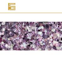 Table de dîner en cristal violet rétro-éclairé, agate/cristal/quartz/malachite