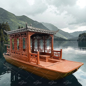Bateau de plaisance électrique de style chinois à l'aspect antique pour les locations de lacs stables et les croisières touristiques à la dérive - Product Image 3