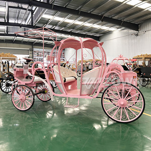 Carrosse de <span class=keywords><strong>mariage</strong></span> électrique de princesse de rêve, chariot de décoration de table, carrosse royal de luxe électrique à cheval - Product Image 2