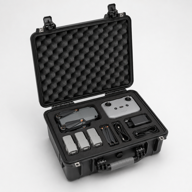 IP67 Waterproof Rugged Plastic Hard Protective Case Shockproof for Camera Lens&Drone Storage Portable