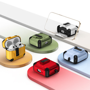 Funda para <span class=keywords><strong>AirPods</strong></span> con Nuevo Diseño de Soporte para Teléfono <span class=keywords><strong>Celular</strong></span>, para AirPod Pro 2da y 3ra Generación, con Bloqueo, Anti-Caídas, Protectora con Mosquetón - Product Image 3