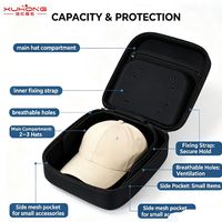 Estuche de Almacenamiento para Gorras de EVA, Personalizado, al por Mayor de Fábrica, OEM, Universal, para Gorras de Béisbol, Tipo Bucket, Organizador de Gorras, a Prueba de Golpes, Bolsa de Viaje
