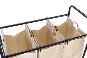 Giỏ Đựng Đồ Chơi Quần Áo Vải Bố Sắp Xếp Tại Nhà Gấp Gọn Được Giỏ Đựng Đồ Giặt Có Bánh Xe - Product Image 3