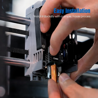 Flashforge AD5X Hotend Nozzle Kit Terintegrasi Heat Break Quick Release 0.25/0.4/0.6/0.8mm Suku Cadang Extruder Printer 3D AD5X