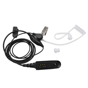 Auricular con Tubo Acústico Transparente, Auricular PTT para Walkie Talkie, Auricular de Seguridad para Radio Bidireccional para GP338 GP328 GP340 HT1250 - Product Image 1