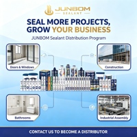 Scellant silicone neutre monocomposant JUNBOM 8300, résistant aux UV et aux intempéries, adhésif pour projets de construction, portes et fenêtres sr5