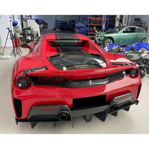 Đầy đủ tái trang bị Pista phong cách BodyKit khô sợi carbon xe body Kit cho FERRARI 488 GTB - Product Image 4
