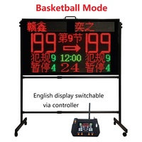 Tableau de score électronique multi-sports portable GANXIN de 1,2 mètre pour basketball, football, pickleball, badminton, volley-ball, tennis de table
