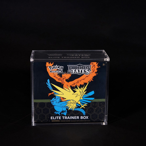 Eliter <span class=keywords><strong>Trainer</strong></span> Box 5Mm Large Protector Storage Transparent Case UPC Booster Magnétique Display Magnet Pokémon Acrylic Box ETB - Product Image 4