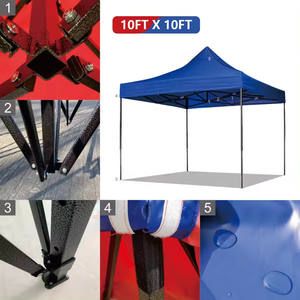 Gazebo al aire libre más barato publicidad tienda de exposición de cuatro esquinas Anti-UV impermeable 3x3 toldo portátil - Product Image 3
