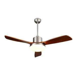 Three Blade Wood Grain 52-Inch DC Motor Ultra-Quiet <b>Ceiling</b> <b>Fan</b> <b>for</b> Modern <b>Bedrooms</b> Apartments Minimalist Residential Interiors - Product Image 2